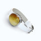 Yellow Amber Leather Bracelet