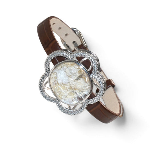 White Phantom Leather Bracelet