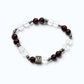 Letter V | Clear Quartz & Garnet Bracelet