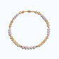 Citrine w/ Freshwater Pearl Anklet