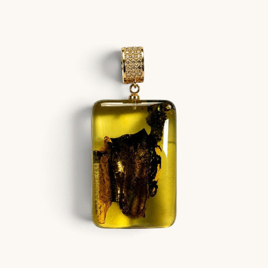 Plant Amber Pendant