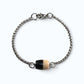 Black & White Dzi Bead Bracelet