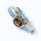 Rainbow Green Tourmaline Rutilated Quartz Leather Bracelet