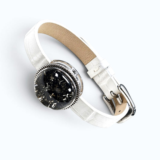 Green Phantom Quartz Leather Bracelet