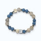 Letter E | Moonstone Mica & Blue Opal Bracelet