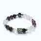 Abacus Charm + White Phantom Quartz w/ Eye Auralite Quartz Bracelet