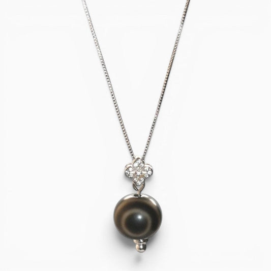 Striped Dzi Bead Pendant