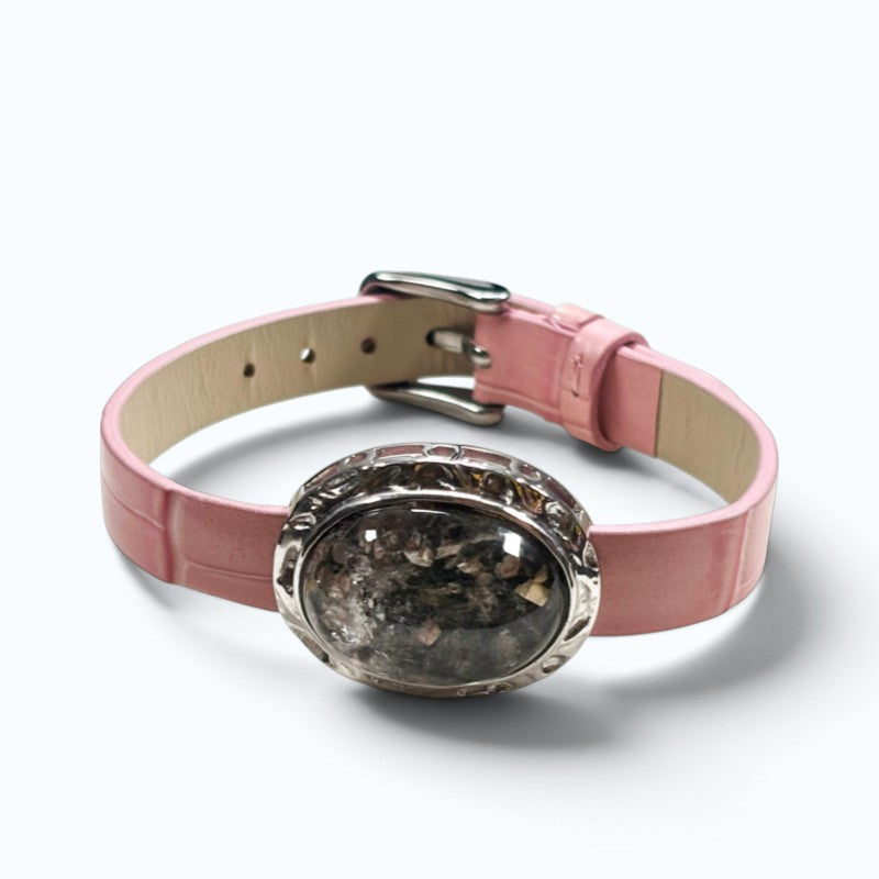 Sphene (Titanite) Leather Bracelet