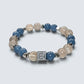 Letter E | Moonstone Mica & Blue Opal Bracelet