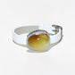 Yellow Amber Leather Bracelet