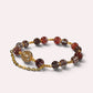 Golden TitaRutilated Quartz Charm + lepidocrocite Super Seven w/ Red Copper Rutilated Quartz Bracelet