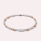 Mozambique Rose Quartz w/ Freshwater Pearl Anklet