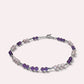 Amethyst w/ Freshwater Pearl Anklet