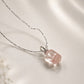 Pink Rabbit Fur Quartz Pendant