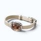 Hematoid Quartz Leather Bracelet