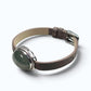 Green Phantom Starry Quartz Leather Bracelet