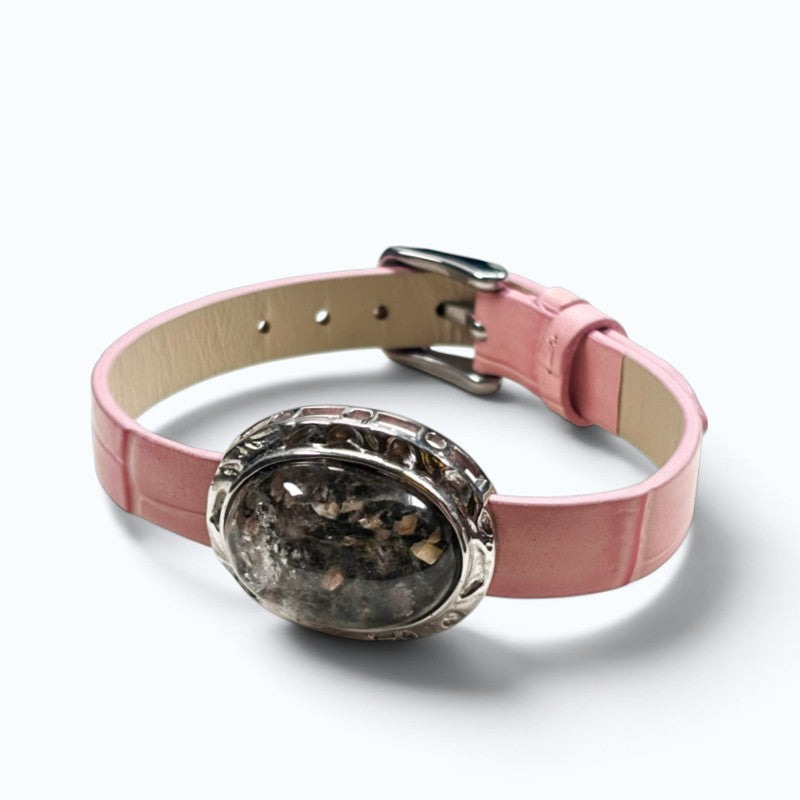 Sphene (Titanite) Leather Bracelet