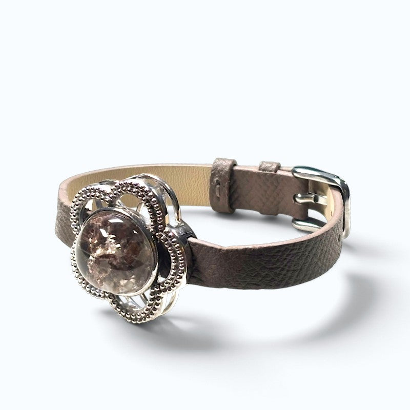 Calcite Leather Bracelet