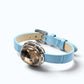 Rainbow Green Tourmaline Rutilated Quartz Leather Bracelet