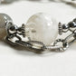Snowflake Phantom Charm + Grey Rutilated Quartz w/ Grey Moonstone Bangle