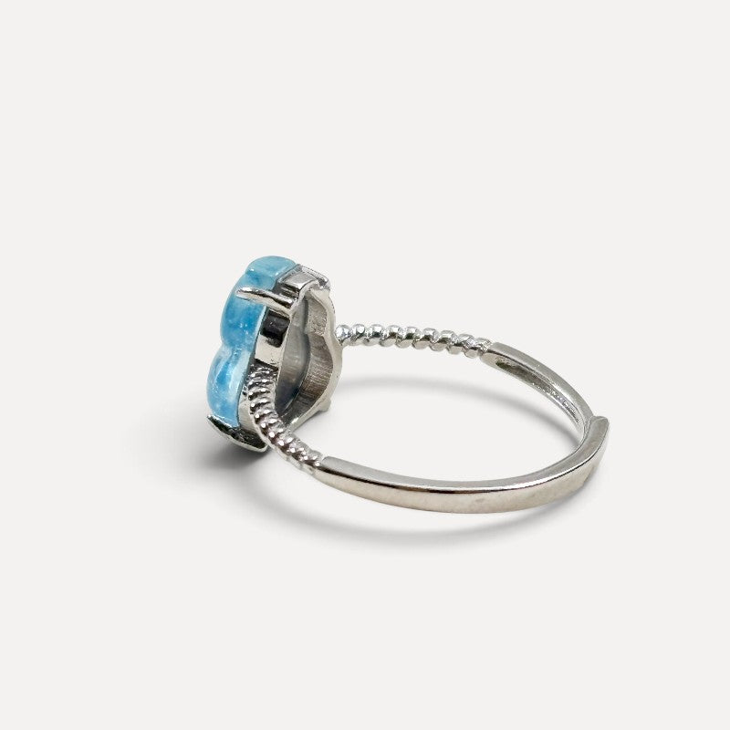 Aquamarine Gourd Ring