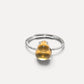 Golden Prehnite Gourd Ring