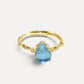 Aquamarine Gourd Ring