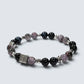 Letter I | Eye Auralite & Blue Tiger Eye Bracelet