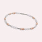 Mozambique Rose Quartz w/ Freshwater Pearl Anklet