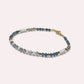 Devil's Aquamarine + Grey Moonstone w/ Freshwater Pearl Anklet