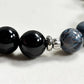 Silver B Charm + Pietersite w/ Black Tourmaline Bracelet