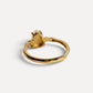 Golden Prehnite Gourd Ring