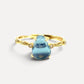 Aquamarine Gourd Ring