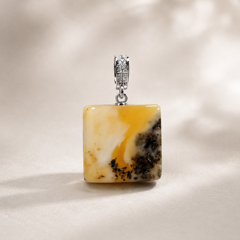 Oreo Amber Pendant