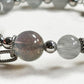 Snowflake Phantom Charm + Grey Rutilated Quartz w/ Grey Moonstone Bangle