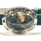 Green Phantom with Yellow Phantom Quartz Leather Bracelet