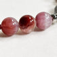 Silver Chrome Heart Cross Charm + Auralite 23 w/ Labradorite Bracelet