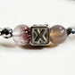 Letter X | Smoky Lavender Hetian Jade & Super Seven Quartz Bracelet