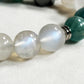 Green Phantom Quartz Charm + Green Kyanite w/ Moonstone Bracelet