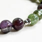 Letter Z | Eye Auralite & Green Lithium Mica Bracelet