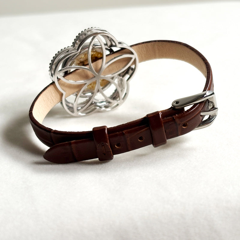 White Phantom Leather Bracelet