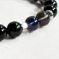 Letter M | Iolite & Black Tourmaline Bracelet