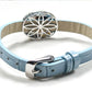 Calcite Rutilated Leather Bracelet