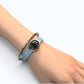 Green Phantom Quartz Leather Bracelet