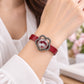 White Calcite Leather Bracelet