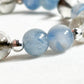 White Rabbit Fur Quartz Charm + Kyanite w/ Brookite in Quartz Bracelet