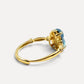 Aquamarine Gourd Ring