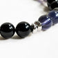 Letter M | Iolite & Black Tourmaline Bracelet