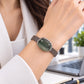Green Phantom Starry Quartz Leather Bracelet