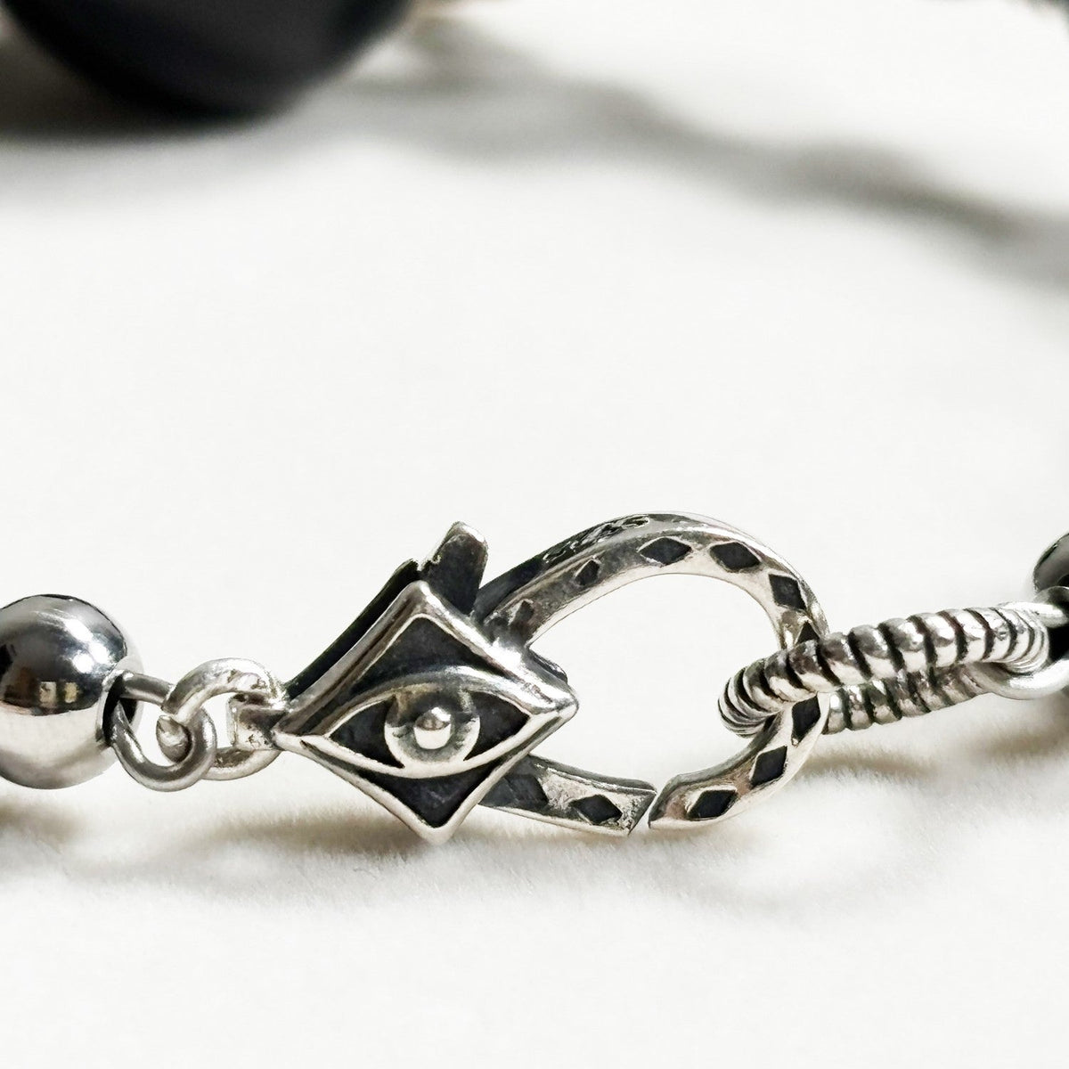 Agate Charm w/ Pietersite Bangle